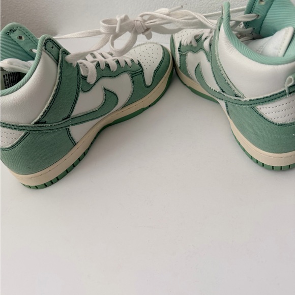 Level SS/New -Nike Wmns Dunk High 1985 'Green Denim' DV1143-300 Sz 10.5 - Picture 5 of 9